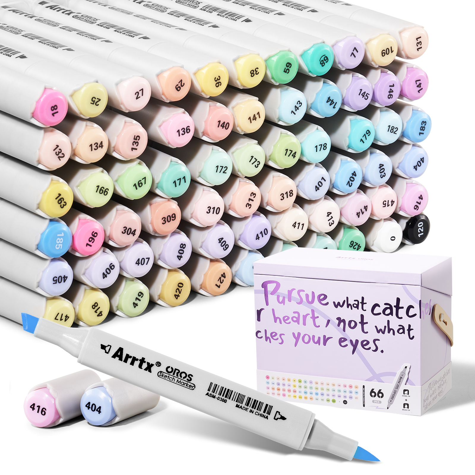 Arrtx Oros 66 Pastel Colors Al - Highlighter Set Pastel ulasan dan harga