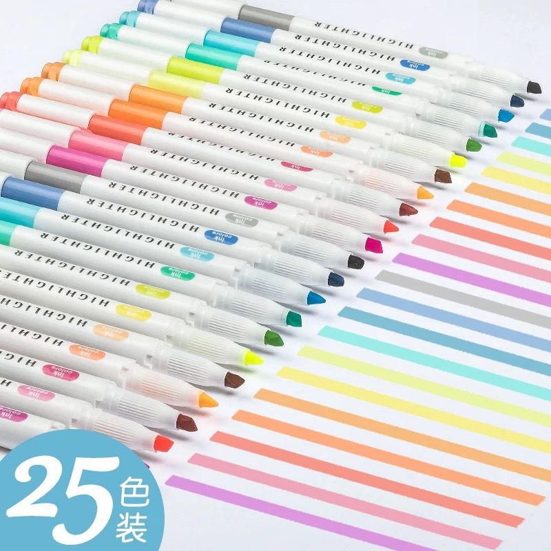25 Colors ZhiPai Highlighters  - Highlighter Set Pastel ulasan dan harga