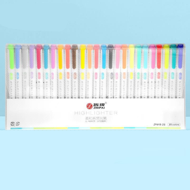 25 Colors ZhiPai Highlighters  - Highlighter Set Pastel ulasan dan harga