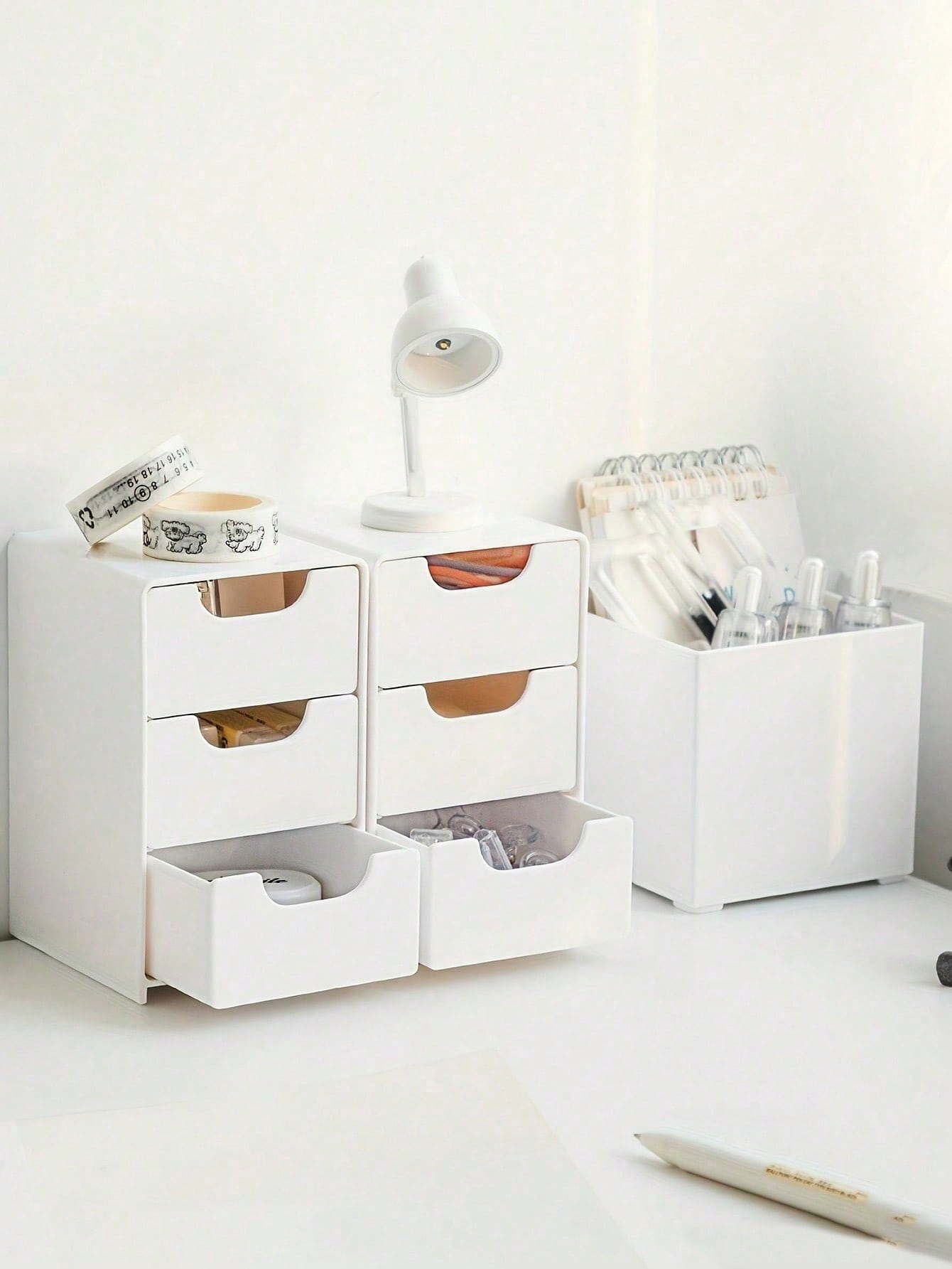 1pc Mini 3-Tier ABS Plastic De - Stationery And Office Supply Stores ulasan dan harga