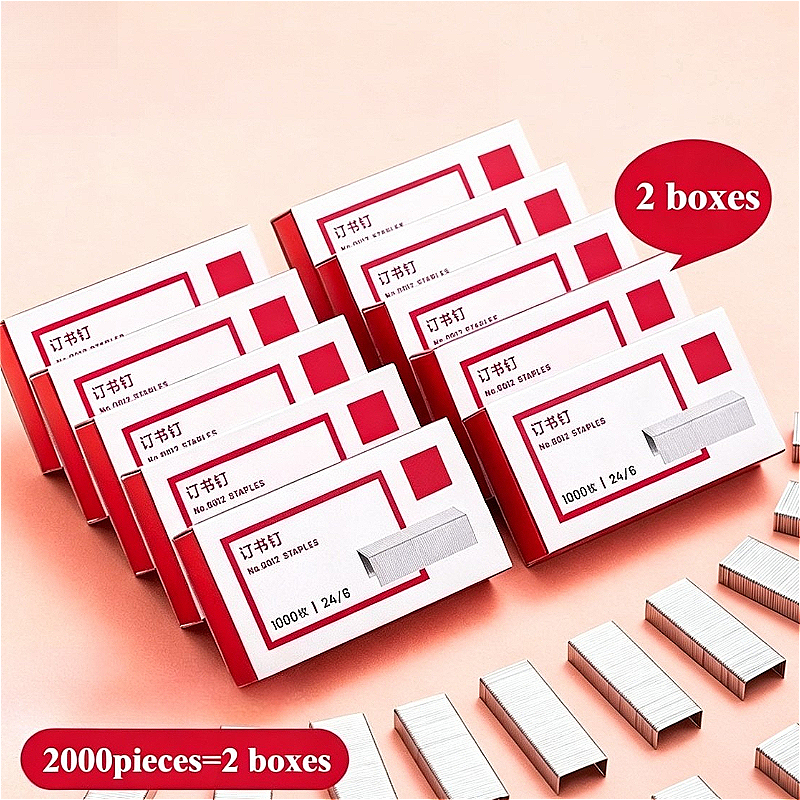 2-Box Bulk Staples 2000 Pieces - Total Stationery & Office Supply ulasan dan harga